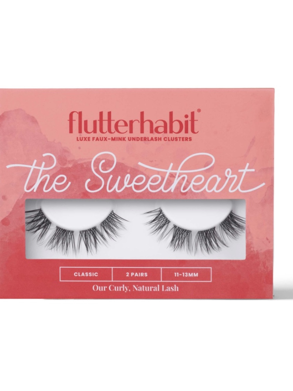 NIB FlutterHabit The Sweetheart Lashes, 2 Sets Of Eyelashes